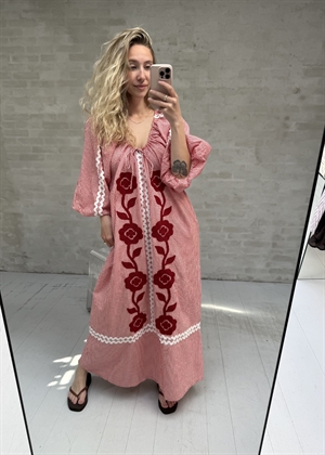 Abelone kjole Red Flower Sissel Edelbo 